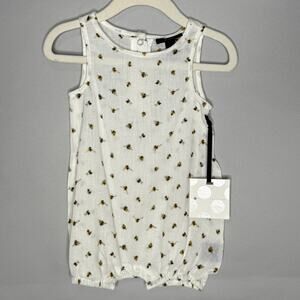 Victoria Beckham for Target 6 Month NEW Baby Bee Romper Summer